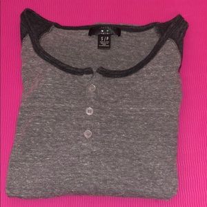 Grey Baseball tee